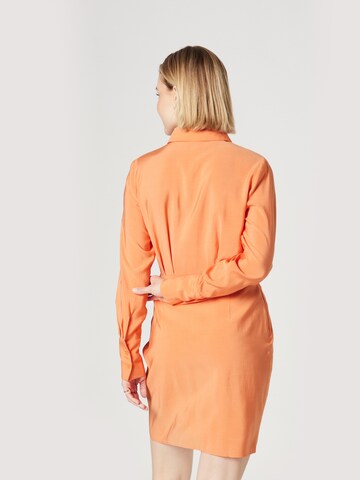 Guido Maria Kretschmer Women Shirt Dress 'Josefina' in Orange: back