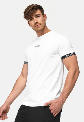 T-Shirt 'Lutzy' INDICODE JEANS en blanc
