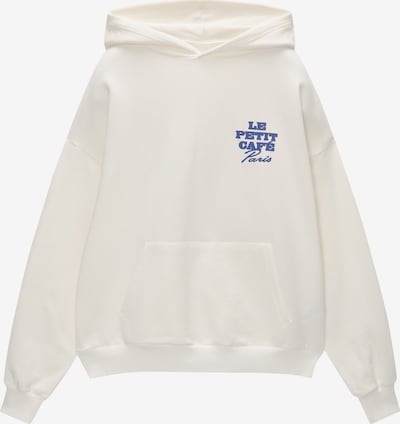 Pull&Bear Sweatshirt i marinblå / off-white, Produktvy