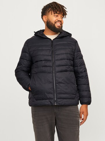 Jack & Jones Plus Between-season jacket 'JJESPRINT' in Black: front