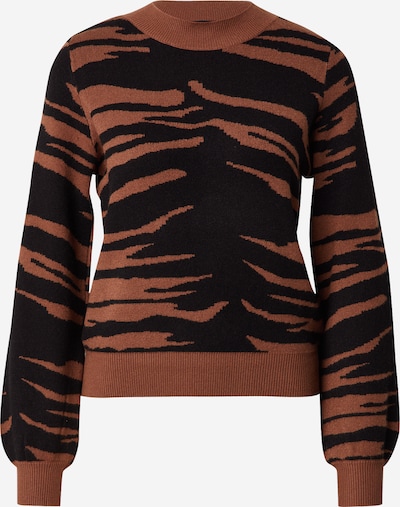 Megztinis 'VMNANCY' iš VERO MODA, spalva – rusva / juoda, Prekių apžvalga