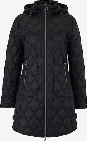 Betty Barclay Outdoorjacke mit abnehmbarer Kapuze in Schwarz: Vorderseite