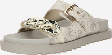 GUESS - Zapatos abiertos 'FATEMA3' en oro: frente