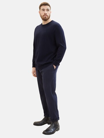 TOM TAILOR Men + Regular Chino 'Thermolite®' in Blauw