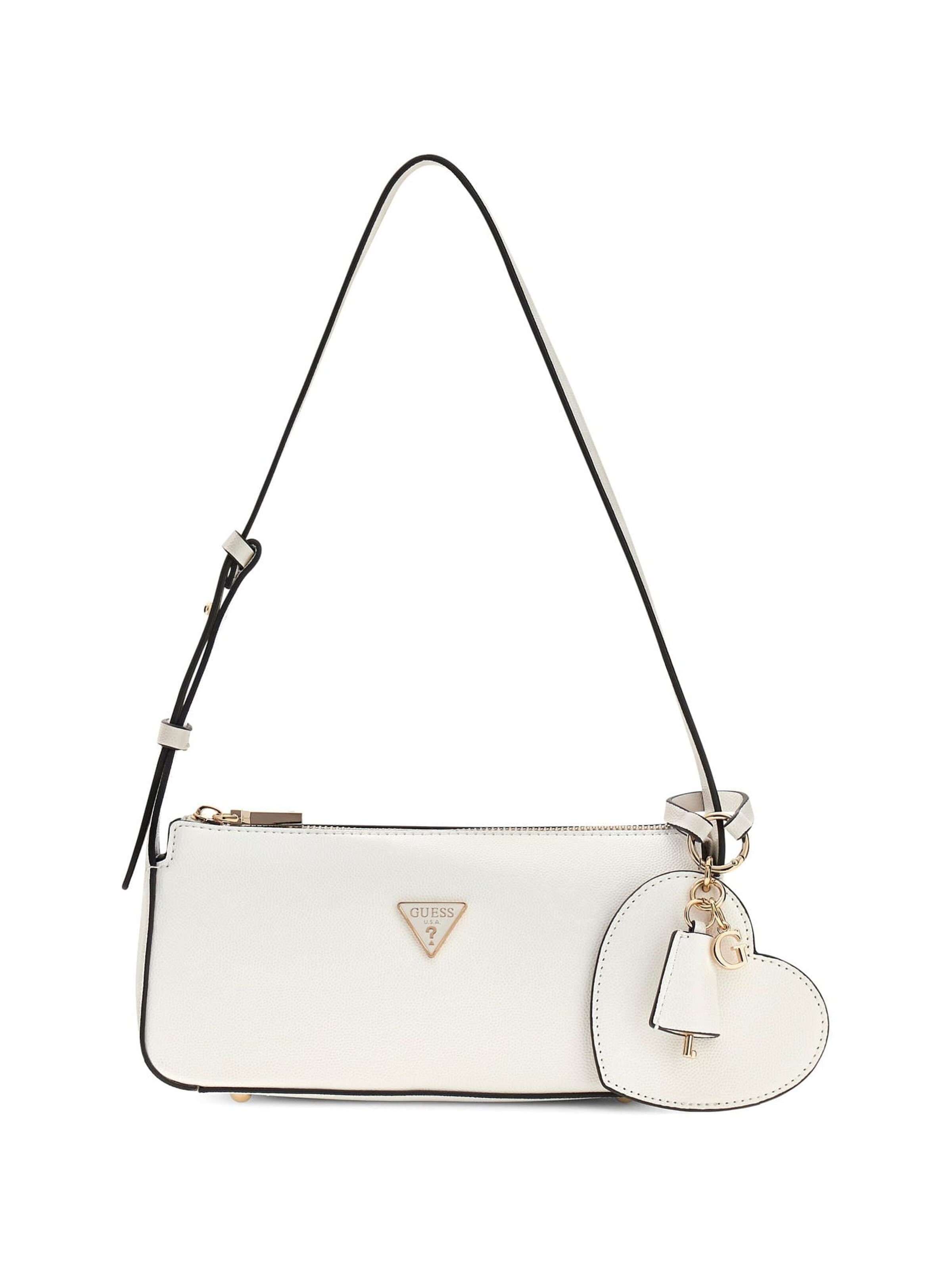 Sac bandoulière 'Isobel' GUESS en blanc : devant