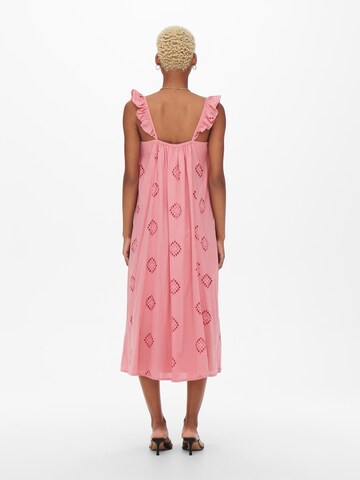 ONLY Καλοκαιρινό φόρεμα 'IRMA' σε ροζ