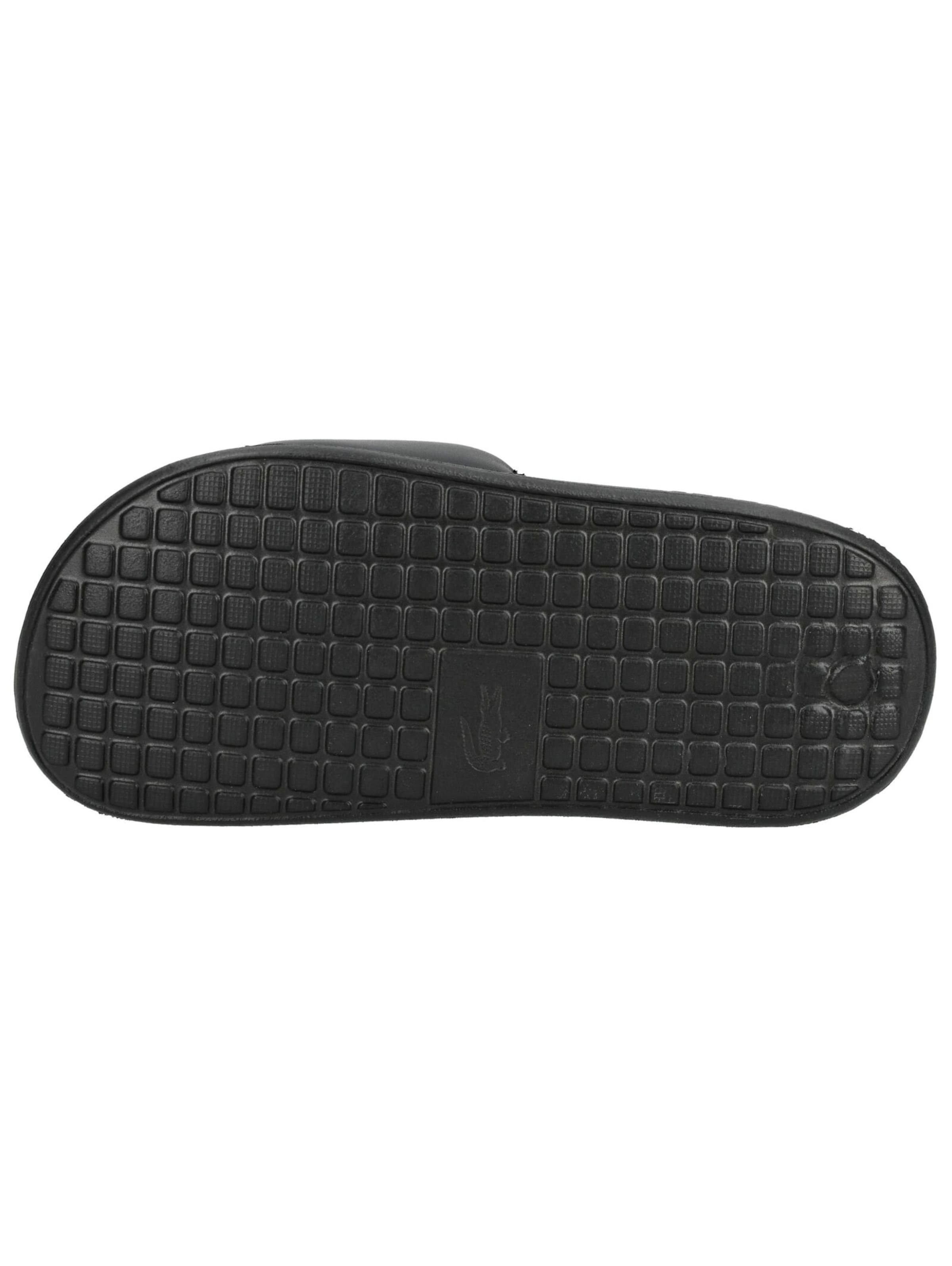 LACOSTE Badeschuh in Schwarz
