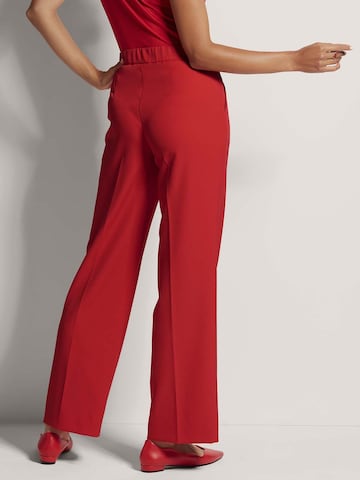 Loosefit Pantalon à plis MADELEINE en rouge