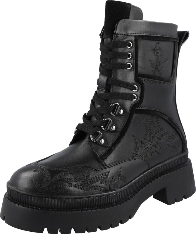 River Island Stiefelette in Schwarz AB6342 River Island Stiefelette in Schwarz AB6342