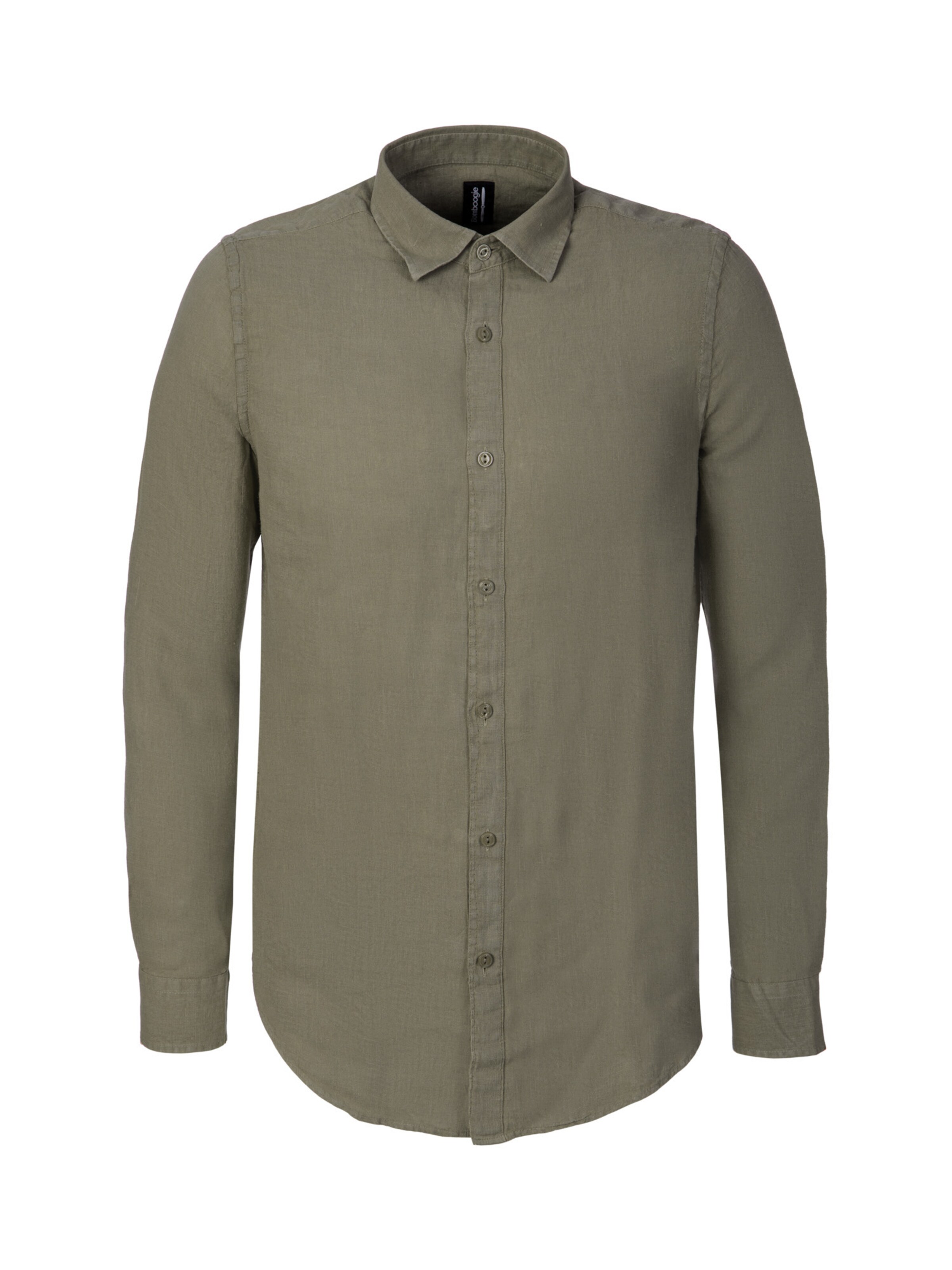 Coupe regular Chemise 'Camicia Collo' BOMBOOGIE en vert : devant