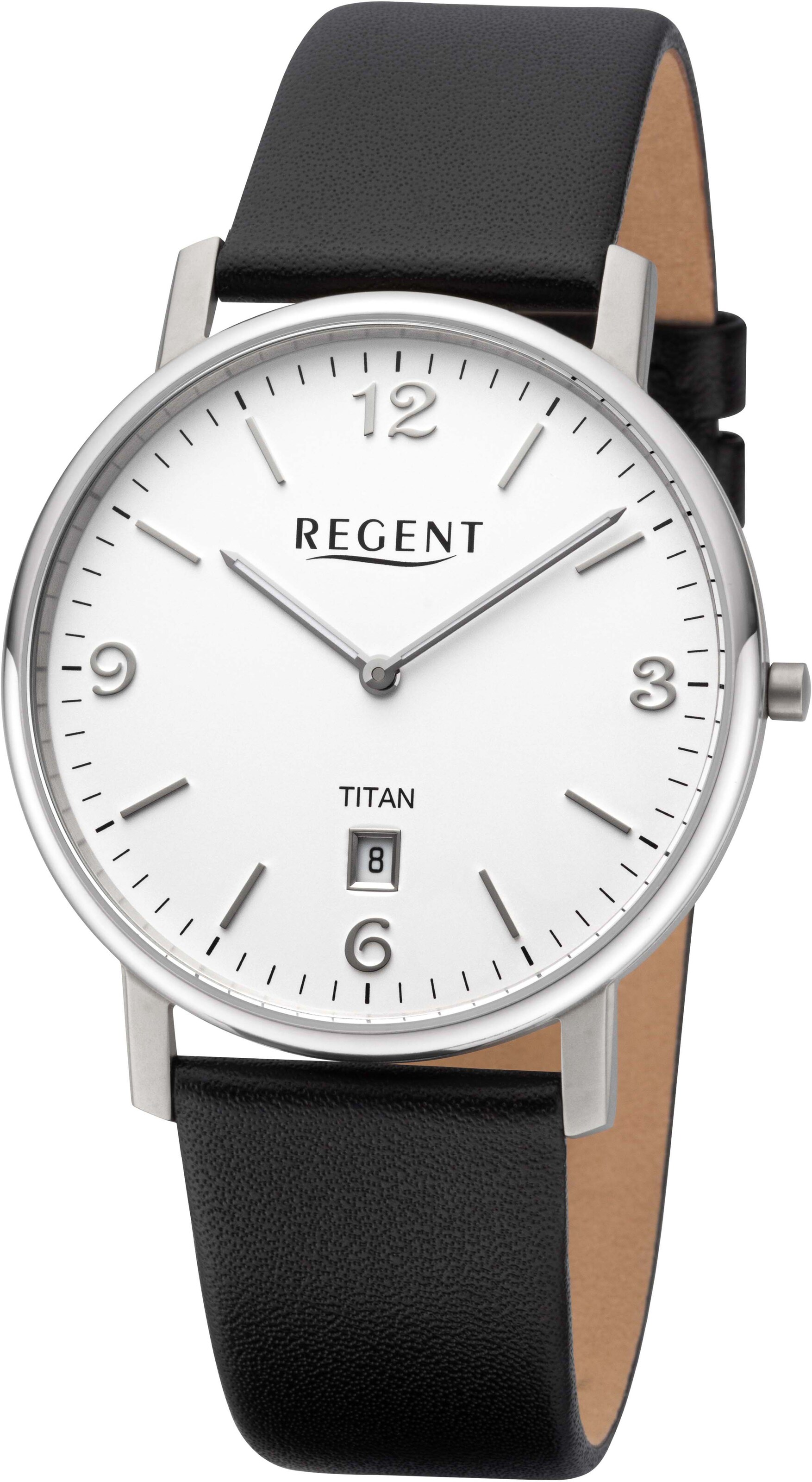 REGENT Analog Watch in Black: front
