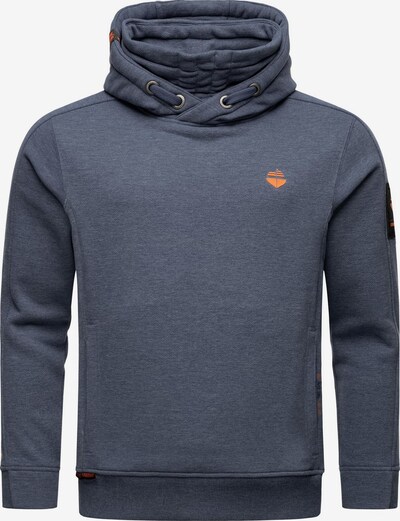 STONE HARBOUR Sweater majica 'Emilio Eduardo' u morsko plava / narančasta, Pregled proizvoda