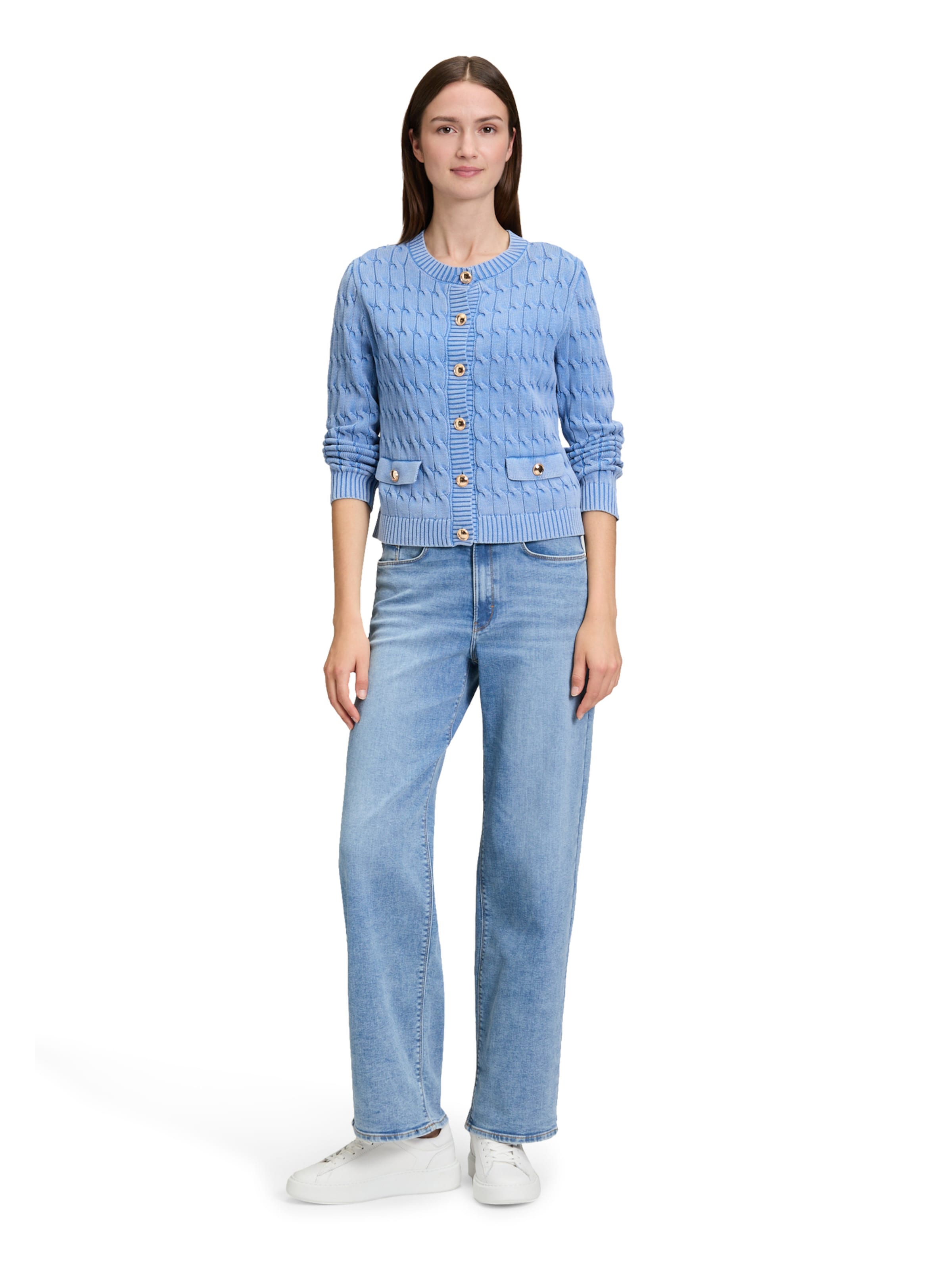 Coupe slim Jean Betty & Co en bleu