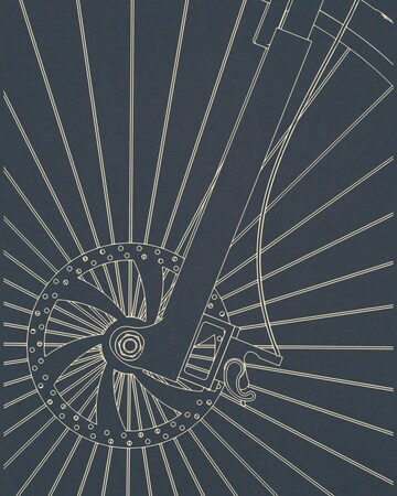 T-Shirt 'Fahrradspeichen' Watapparel en gris