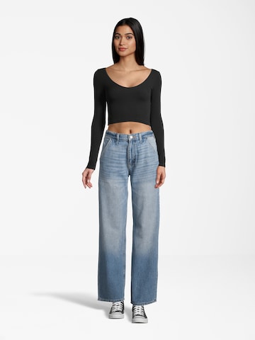 AÉROPOSTALE Wide Leg Jeans in Blau