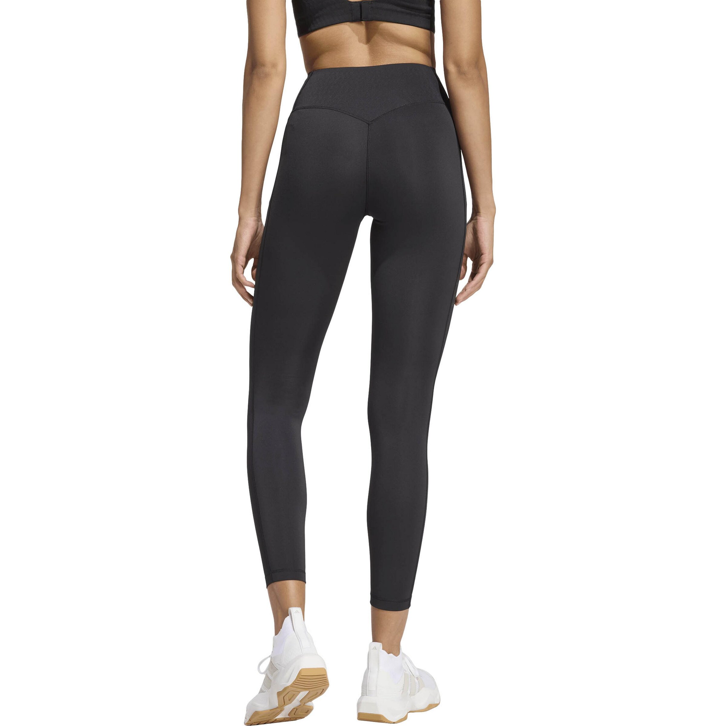 ADIDAS PERFORMANCE Skinny Workout Pants 'Optime Power' in Black