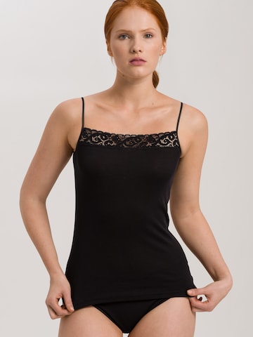 Hanro Top ' Moments ' in Black: front