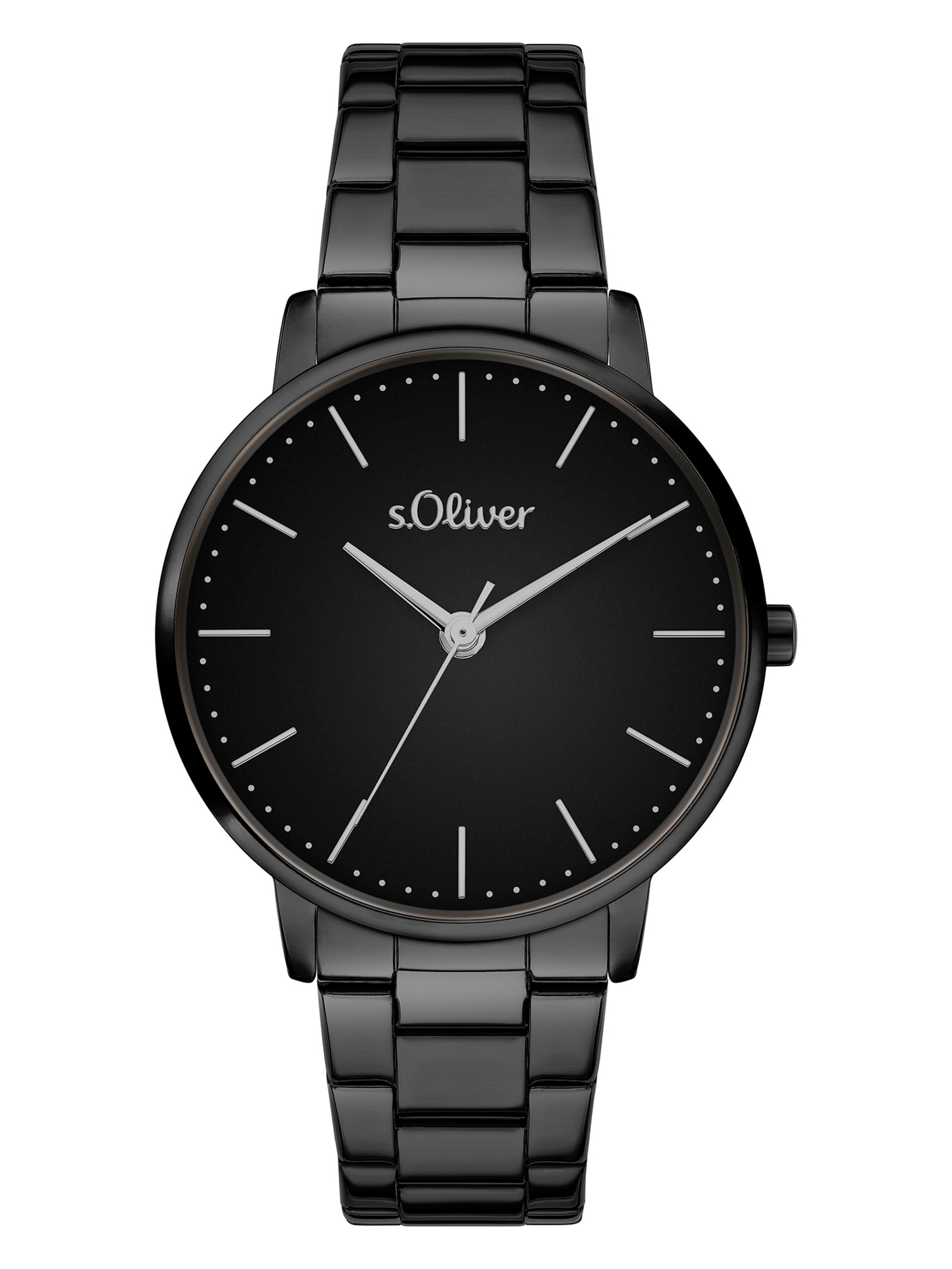 Montre à affichage analogique s.Oliver en noir : devant