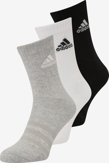 ADIDAS SPORTSWEAR Sports socks 'Cushioned Crew ' in mottled grey / Black / White, Item view
