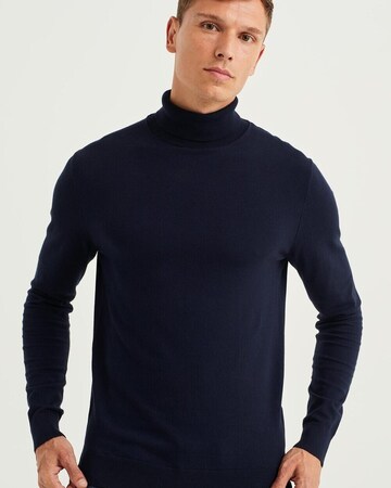 WE Fashion Sweater in Blue: front