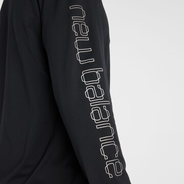 T-Shirt 'Reflective Poly Long Sleeve T-Shirt' new balance en noir