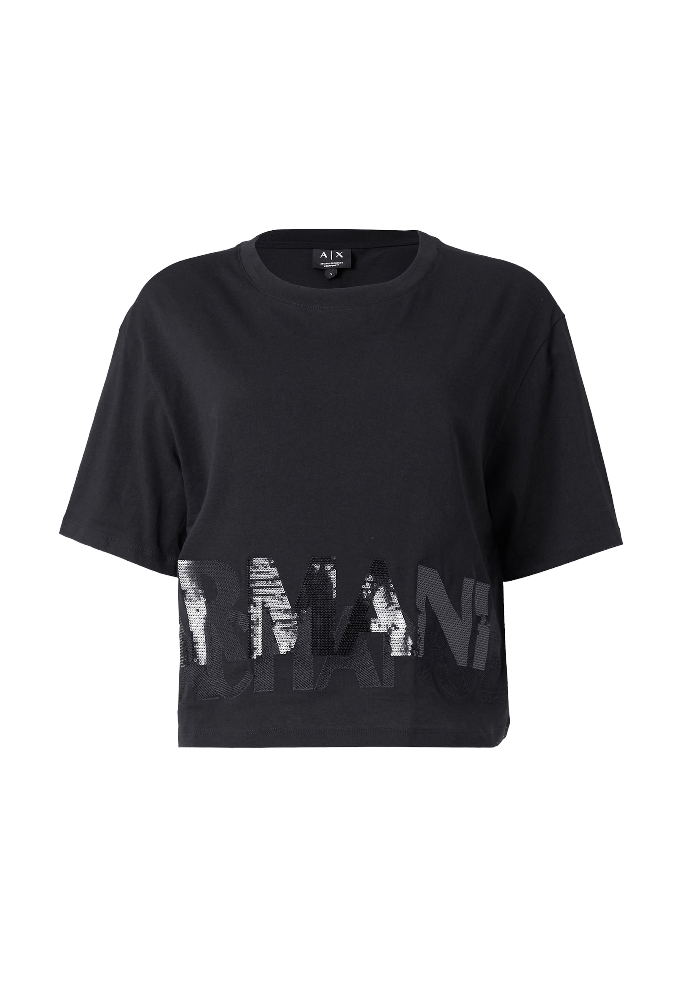 ARMANI EXCHANGE Koszulka w kolorze czarny: przód