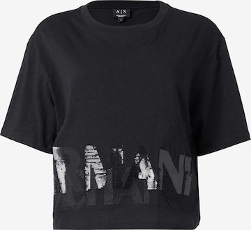 ARMANI EXCHANGE Koszulka w kolorze czarny: przód