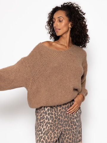 SASSYCLASSY Oversizepullover in Braun