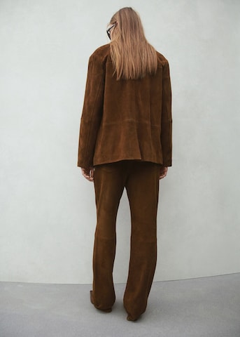 MANGO Regular Pants in Brown