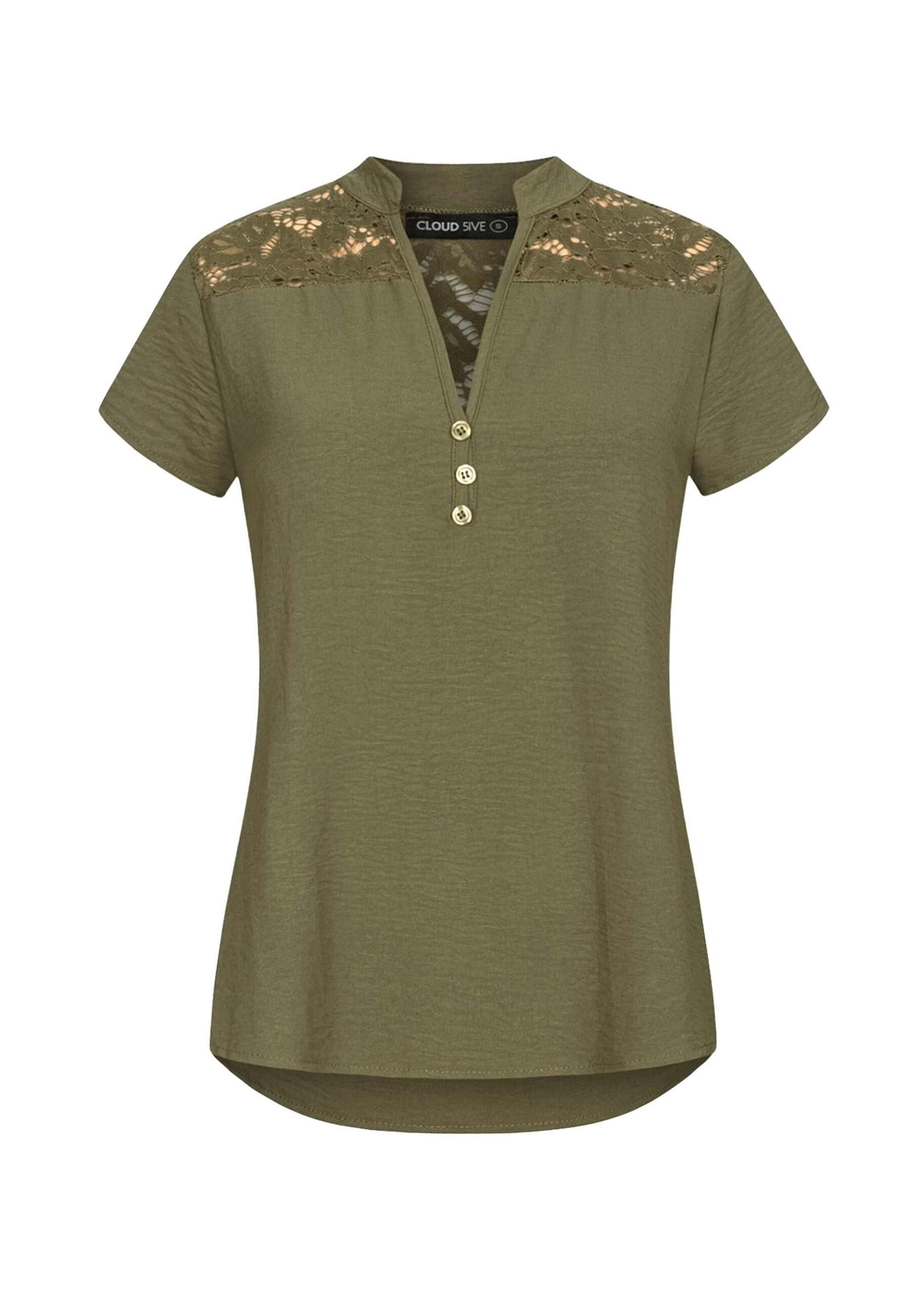 Cloud5ive Blouse in Groen: voorkant