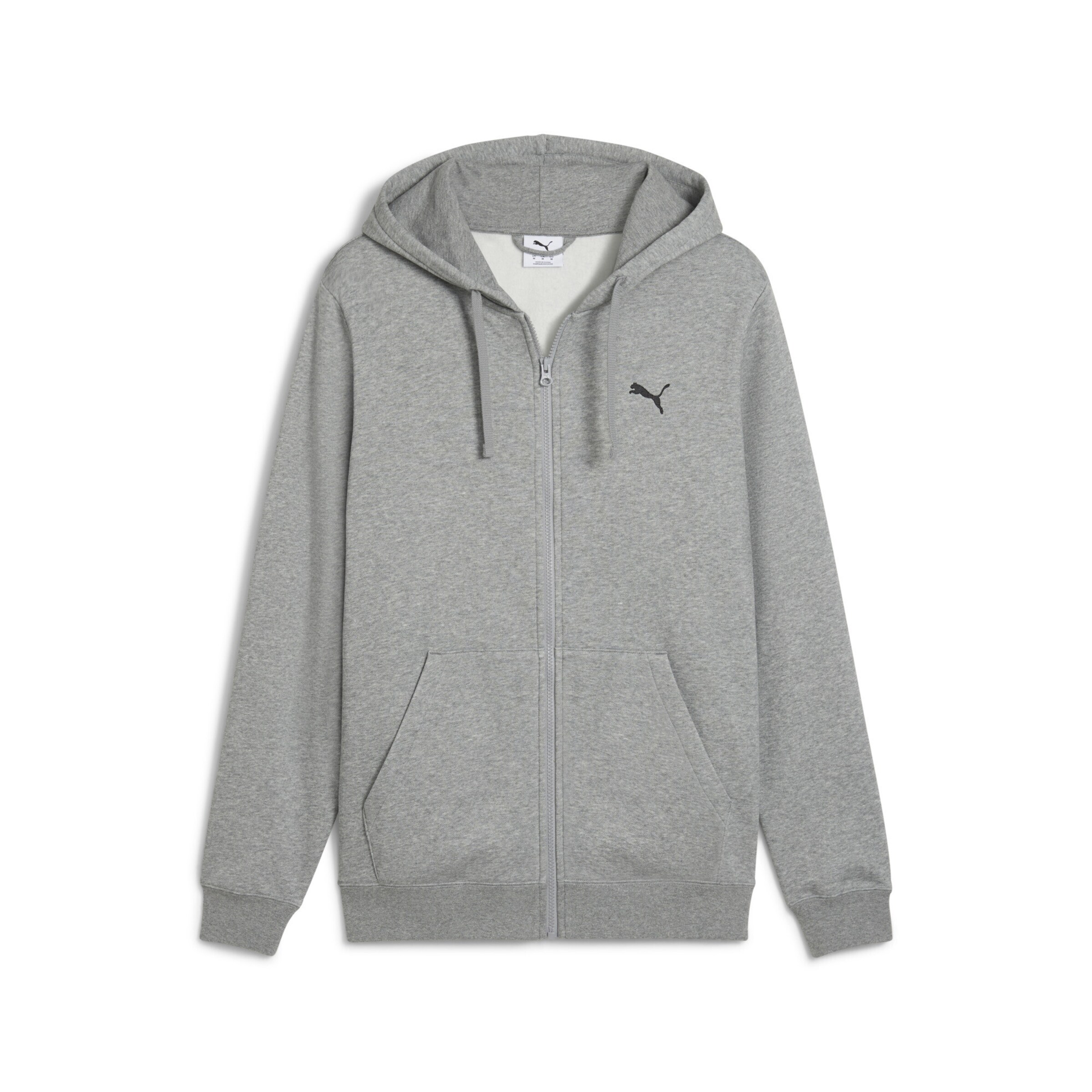 PUMA Sports sweat jacket in Grey: front