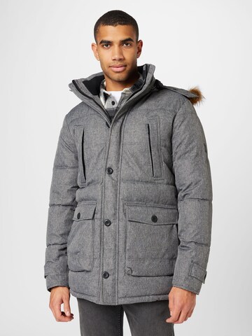 Veste d’hiver 'Hail' INDICODE JEANS en gris : devant