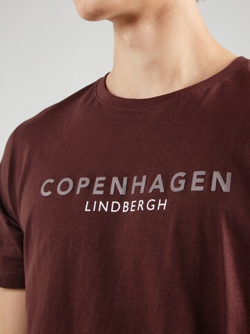 Lindbergh - Camisa 'Copenhagen' em castanho