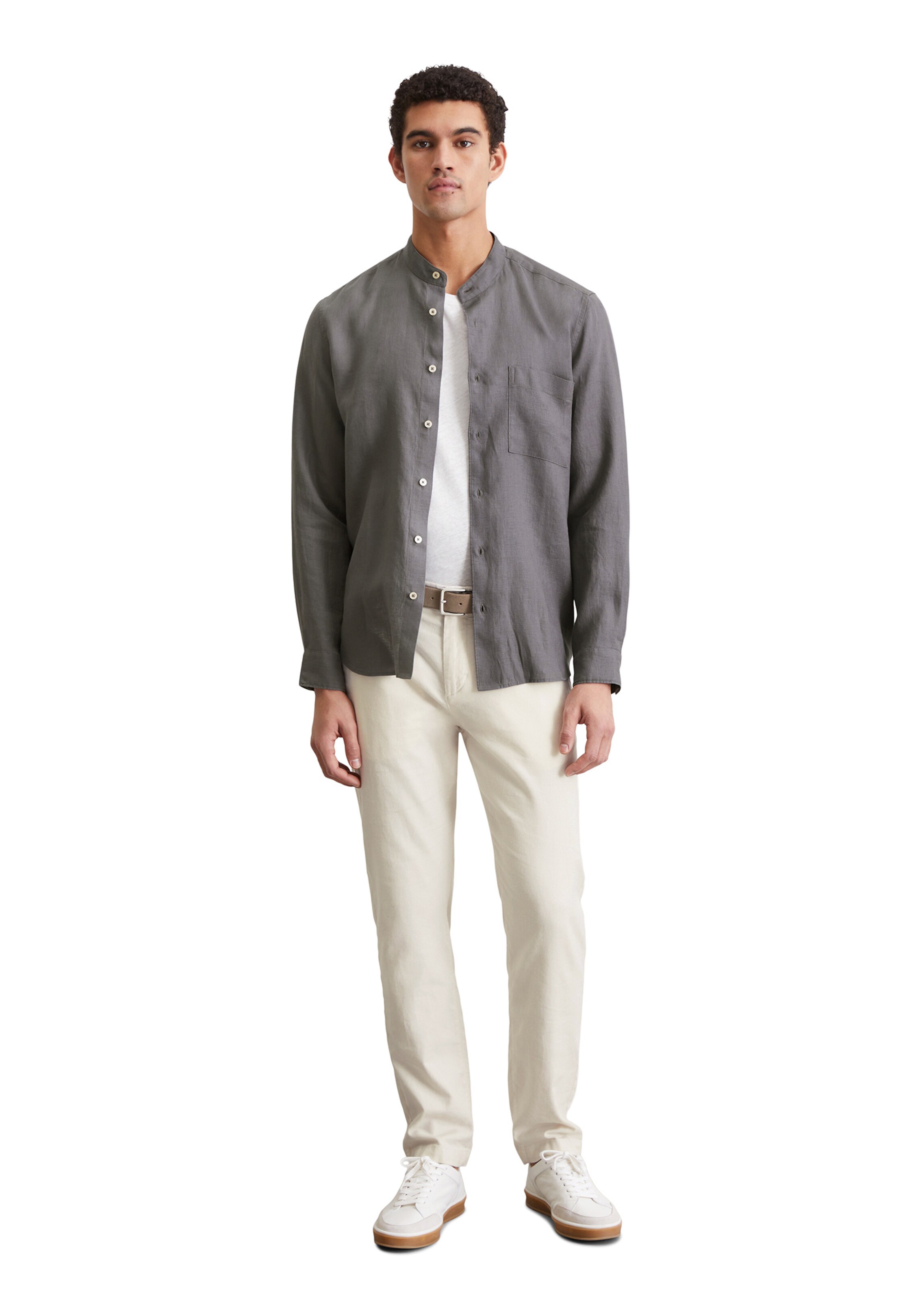 Marc O'Polo Regular fit Button Up Shirt in Grey