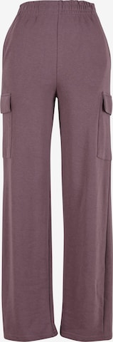 Pantaloni cargo di Urban Classics in rosa: frontale