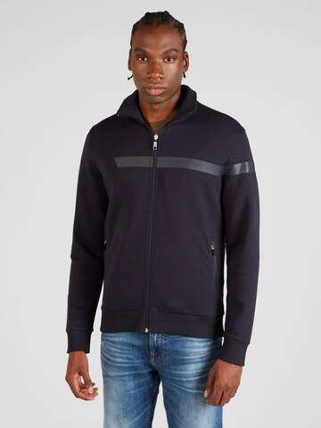 BOSS Sweat jacket 'Skaz' in Blue: front