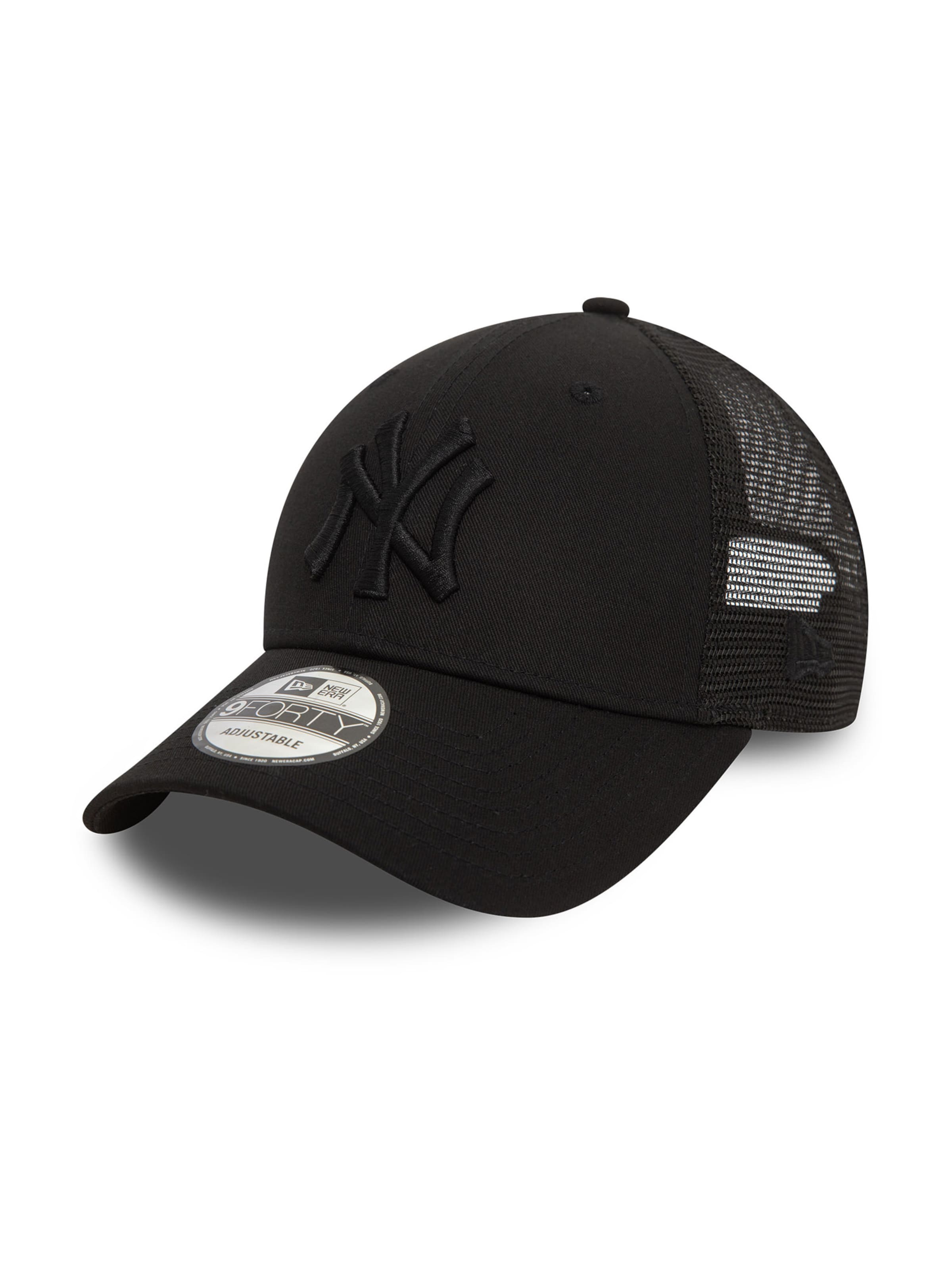 Cappello da baseball 'HOME FIELD 9FORTY TRUCKER NEYYAN' di NEW ERA in nero: frontale