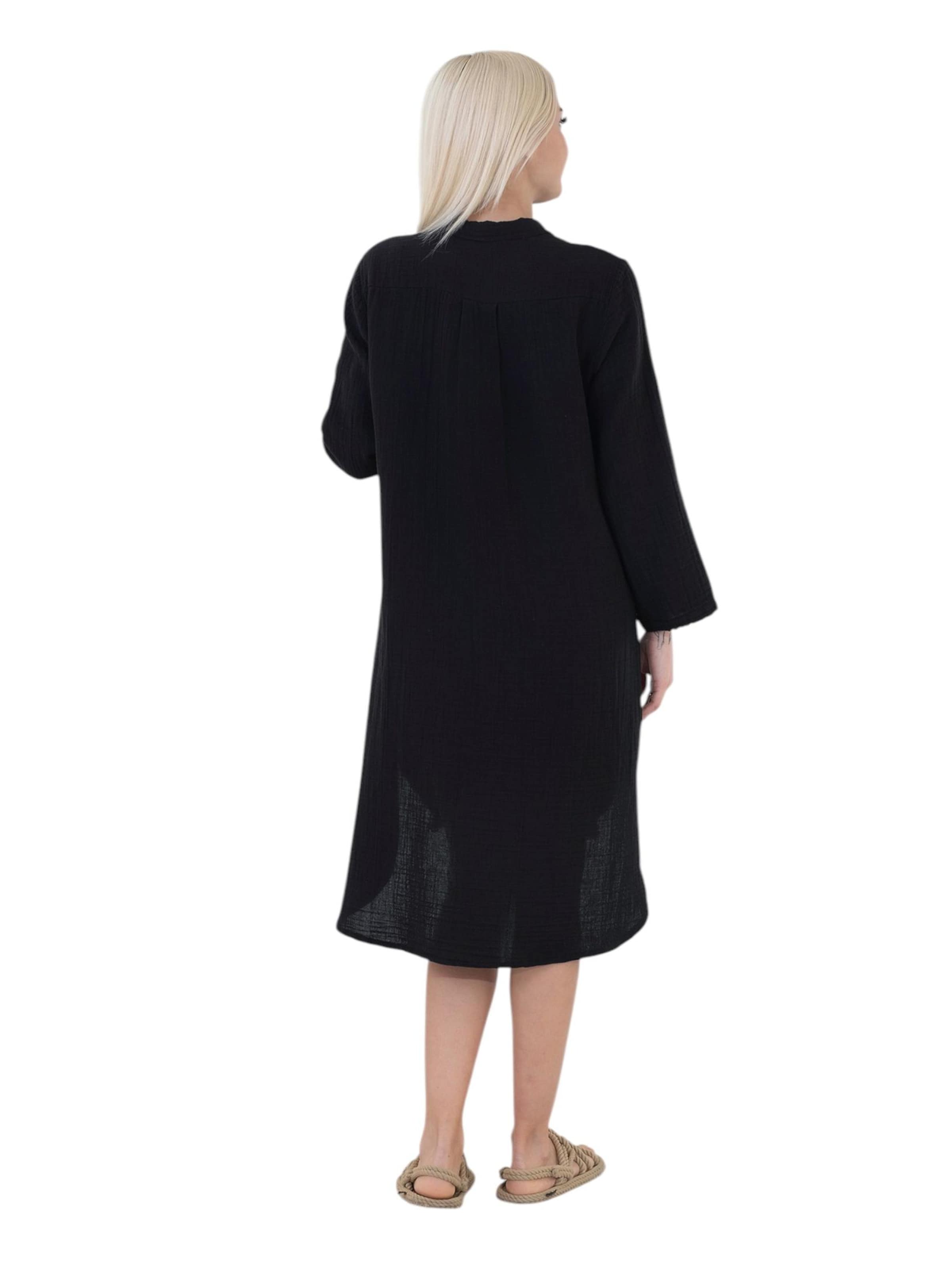 Robe-chemise 'NURYA' WENOR en noir