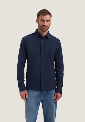 Slim fit Camicia 'Blaze' di Dstrezzed in blu: frontale