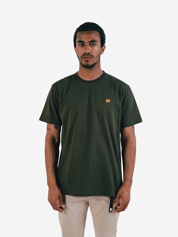 Trendsplant Regular Fit Hemd Freizeit ' ESSENTIAL ' in Grün