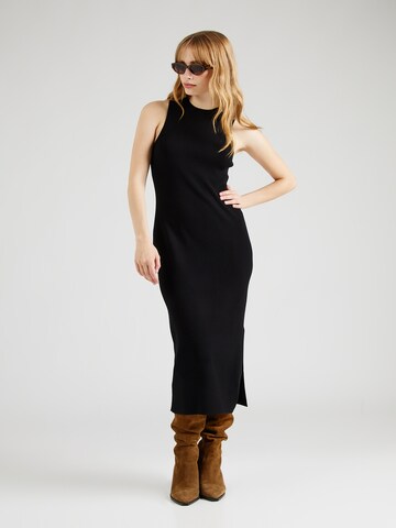 DRYKORN Knitted dress 'ELYNA' in Black: front