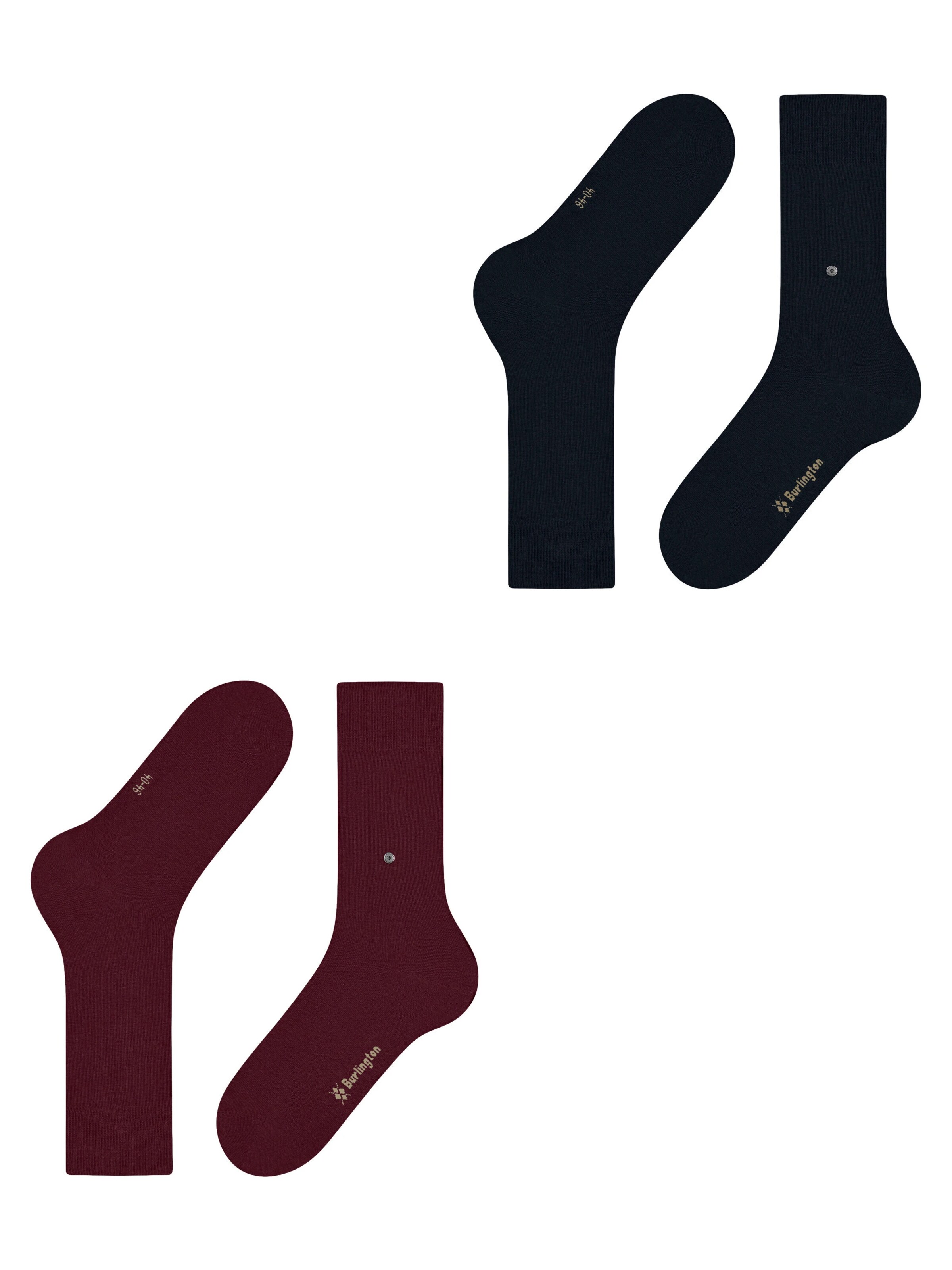 BURLINGTON Socks 'Everyday 2-Pack' in Red