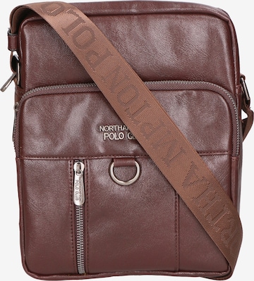 Sac bandoulière Northampton Polo Club en marron : devant