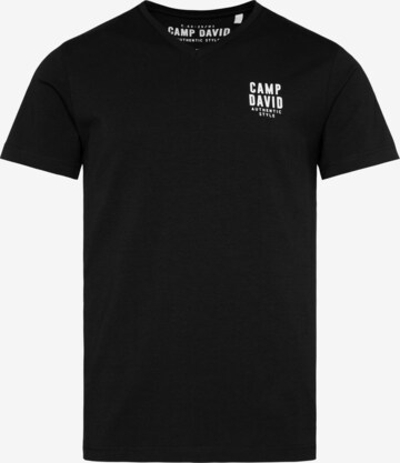 CAMP DAVID Shirt in Schwarz: predná strana