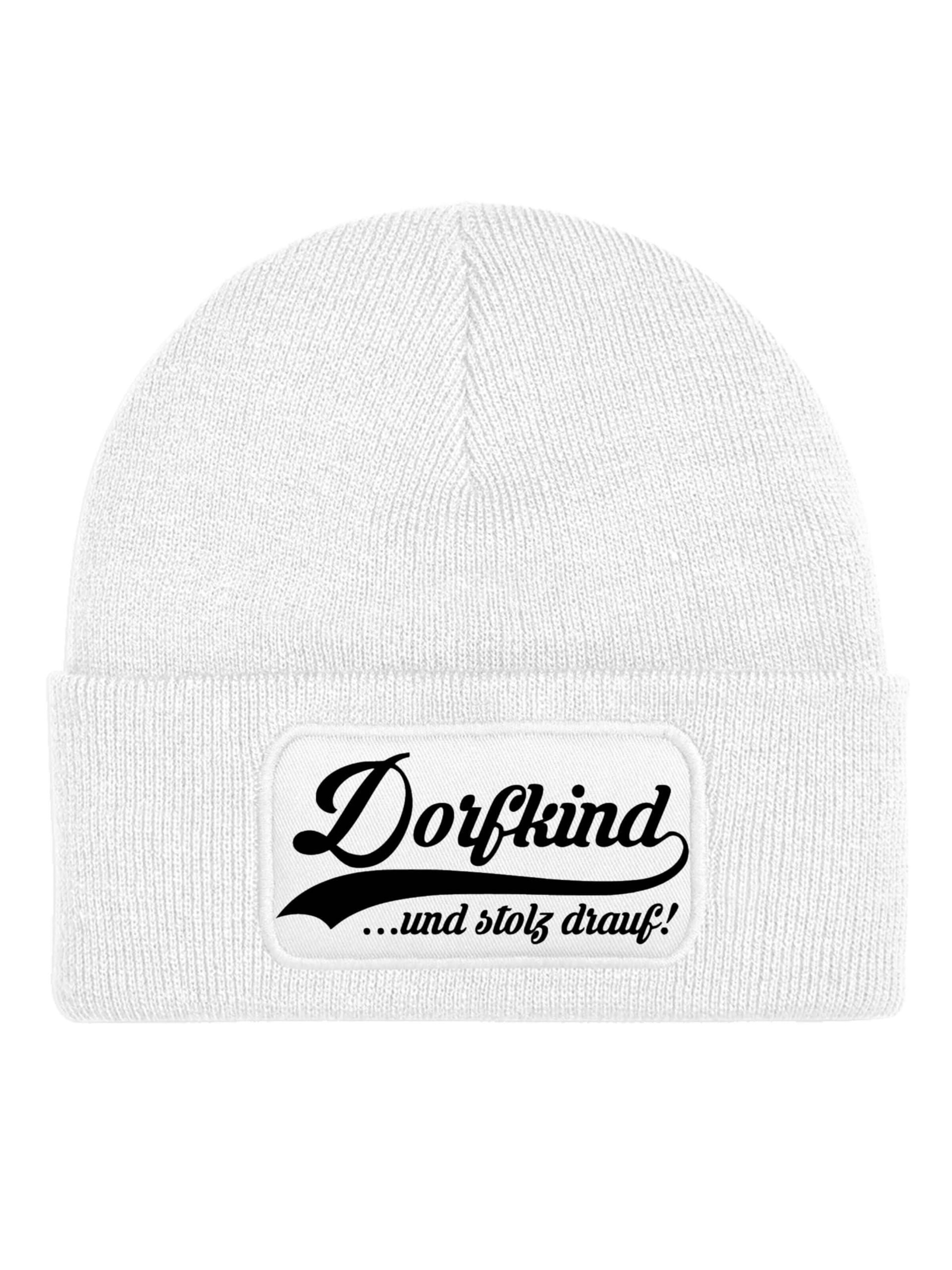 Youth Designz Beanie 'Dorfkind' in White: front
