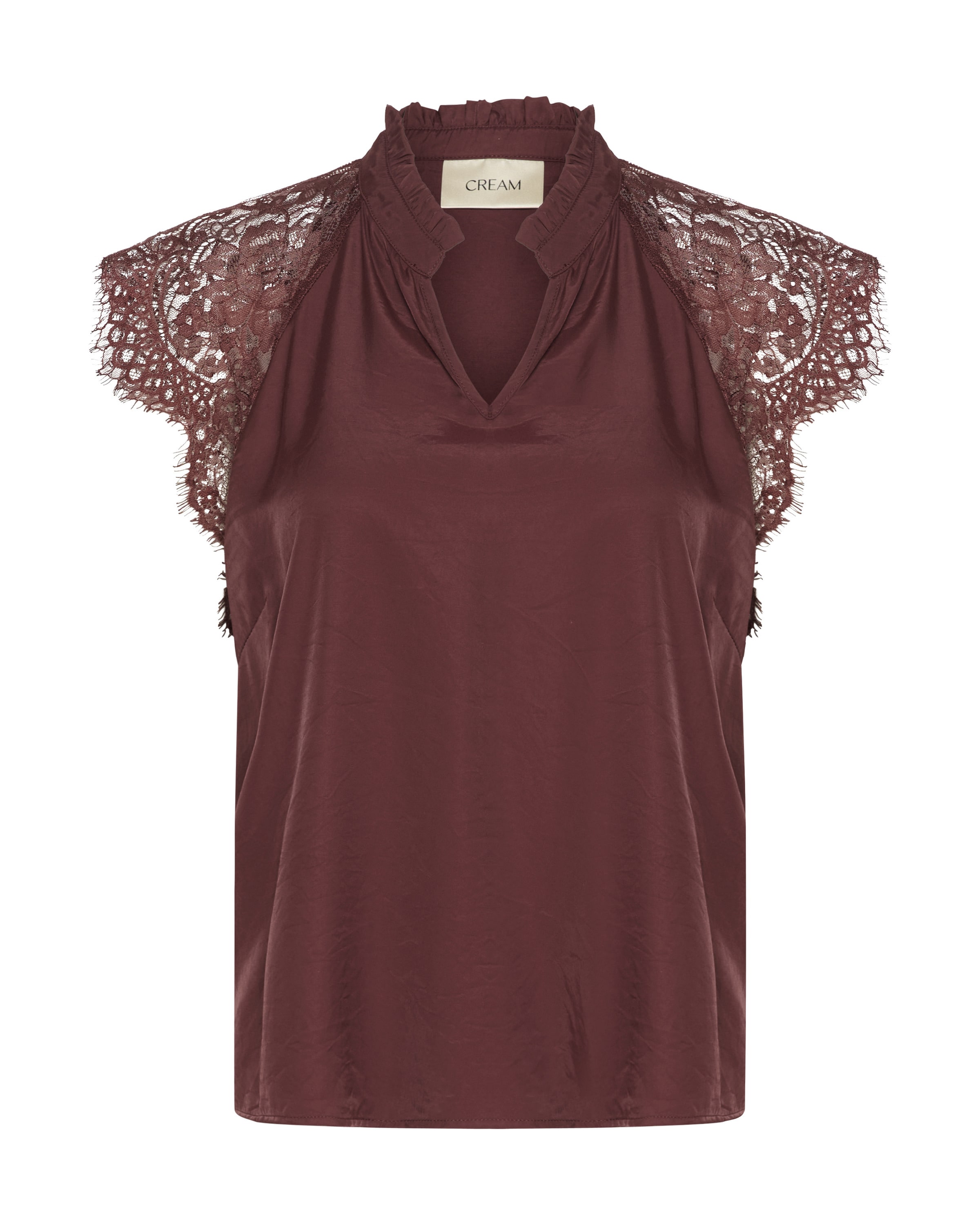 Cream Blúzka 'Nola' - Hnedá: predná strana