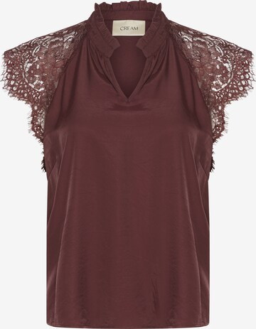 Cream Blouse 'Nola' in Brown: front