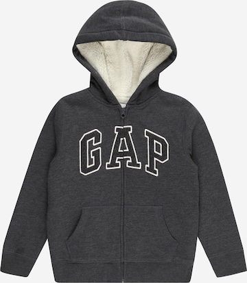 GAP Zip-Up Hoodie in Grey: front