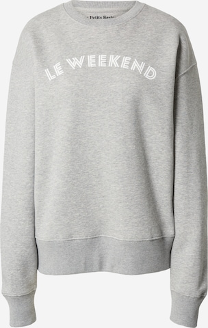 Les Petits Basics - Sudadera 'Le Weekend' en gris: frente