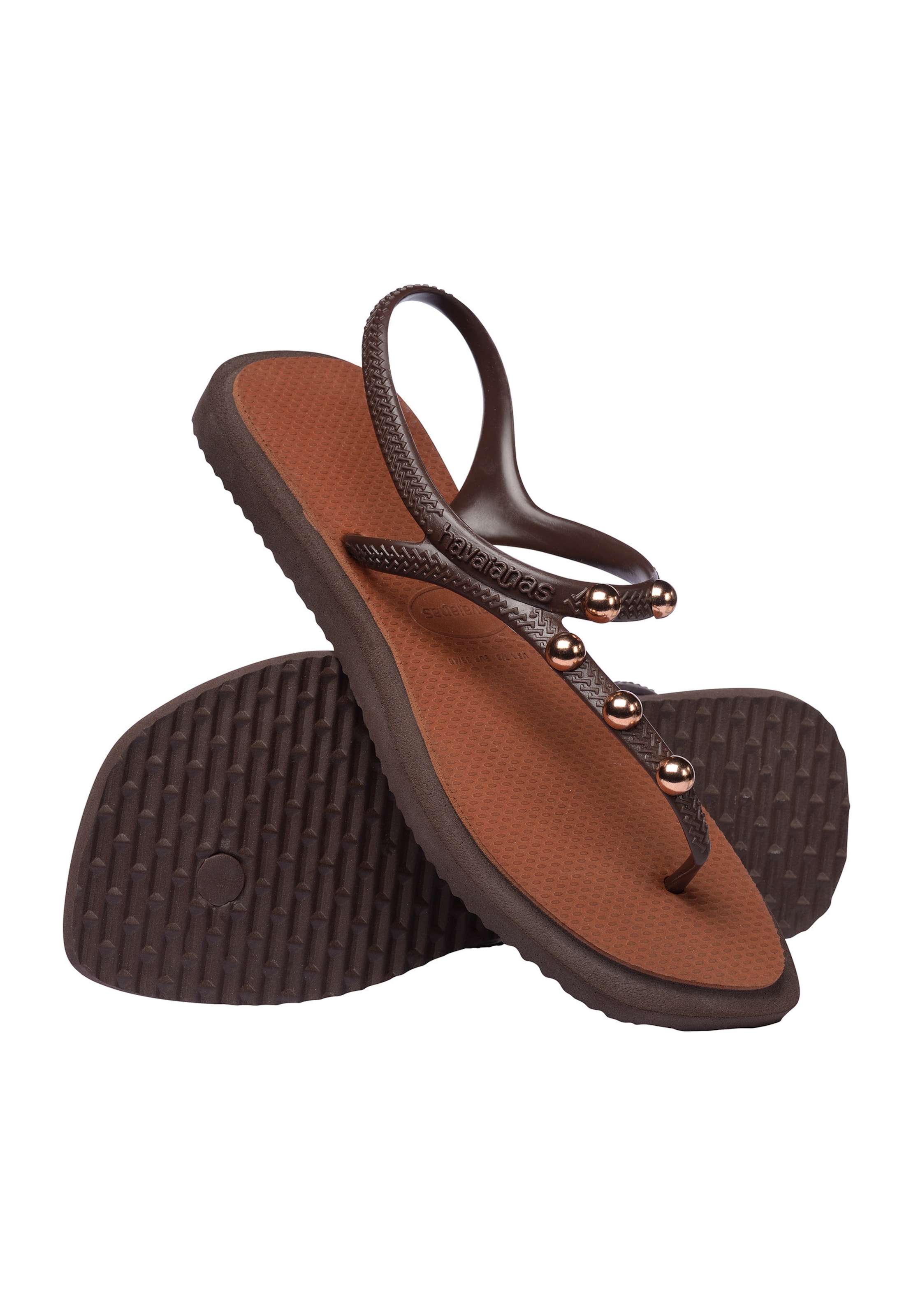 HAVAIANAS T-bar sandals 'Flash Fusion' in Brown